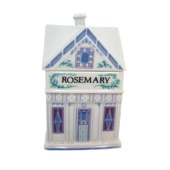 Original Lenox Spice Village Rosemary Spice Jar Cottage House Ceramic - Picture 1 of 11